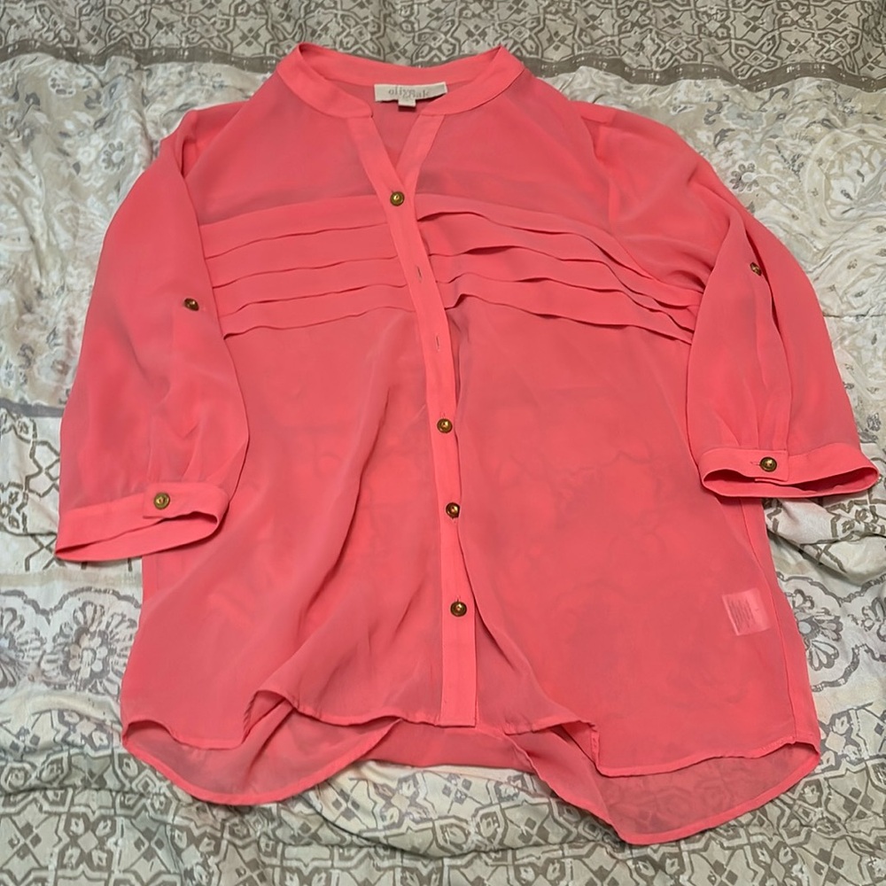 Used shirt see through material
